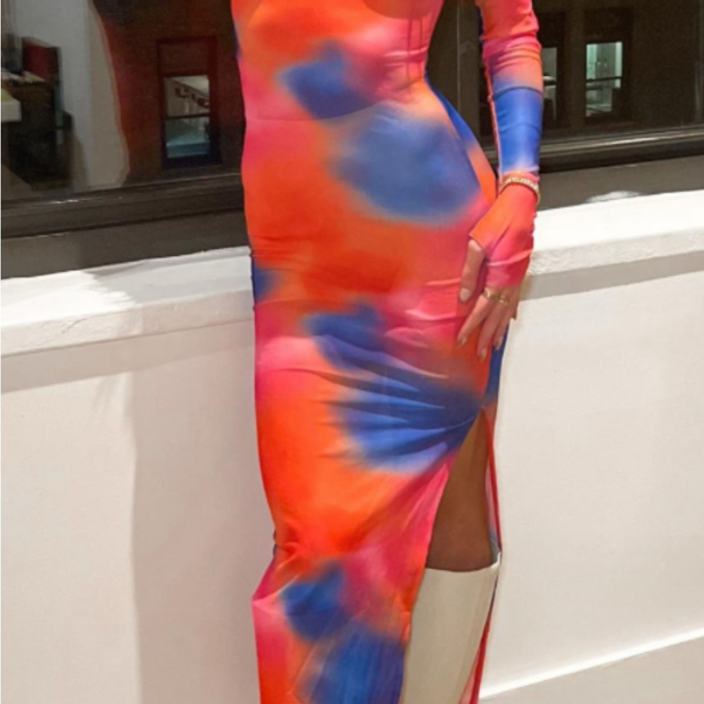 Peppermayo Colorful Long Sleeve Dress